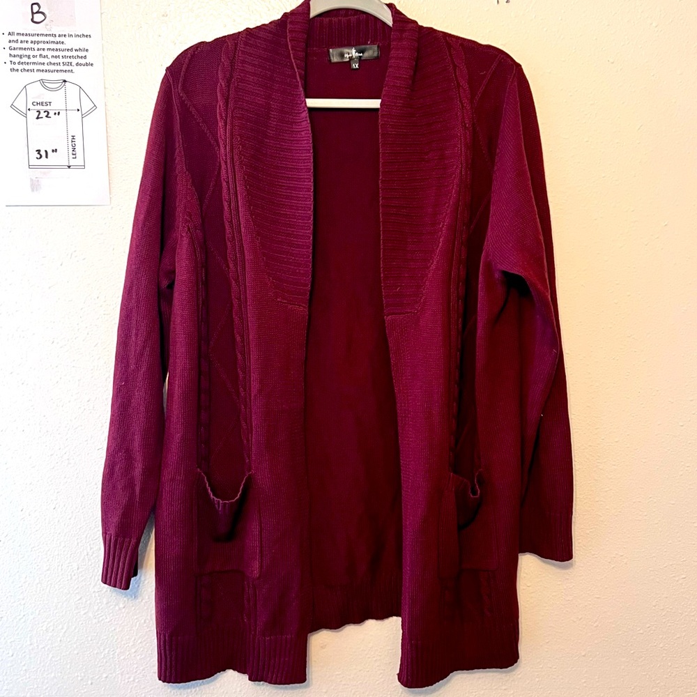 Cranberry sweater cardigan